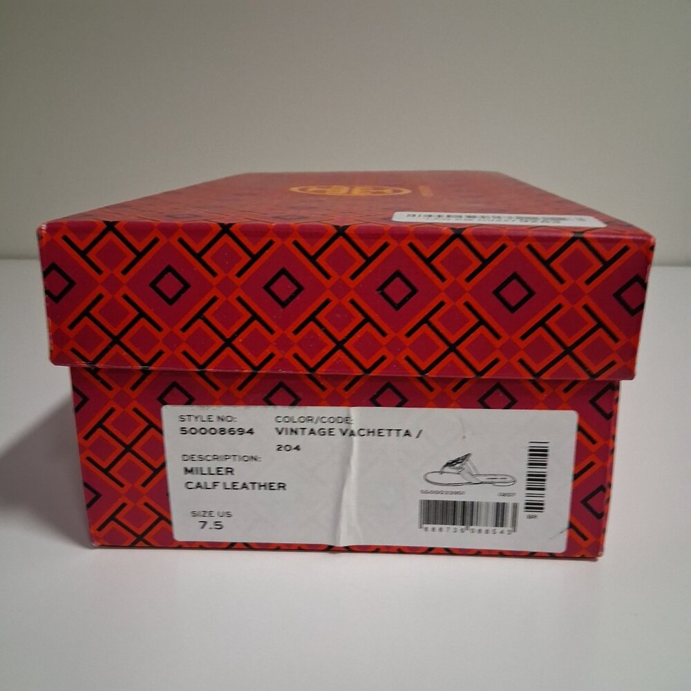 Tory Burch Miller Calf Leather Sandals Size 7.5 New - Picture 7 of 7